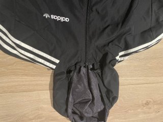 Chaqueta Cortavientos Adidas ZX Reversible Negra