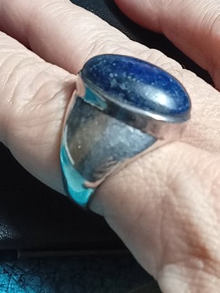 Anillo Plata Ley Lapizlazuli