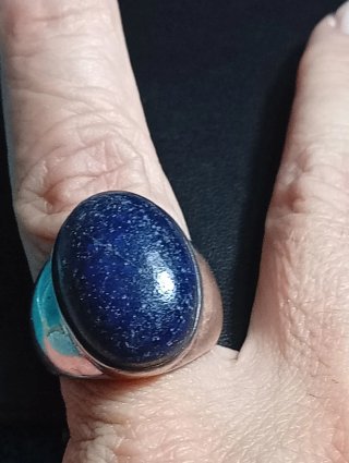 Anillo Plata Ley Lapizlazuli