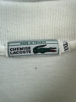 Polo Lacoste Blanco Talla XXL