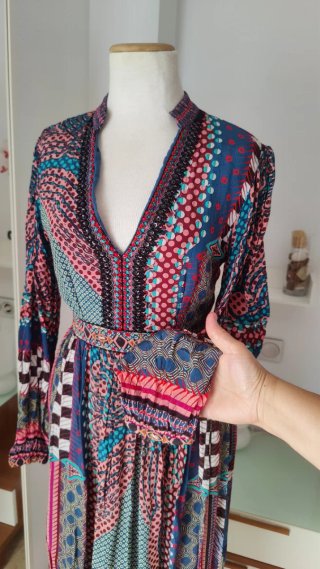 Vestido largo lujo Boho Bhanuni JYOTI Anthropologi