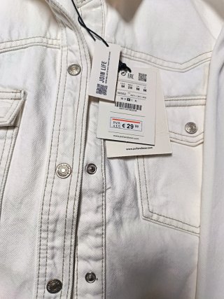Chaqueta talla M vaquera blanca Pull&Bear nueva