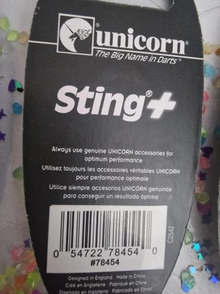 Unicorn Sting+ Ejes de Dardos (Set de 3)