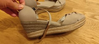Sandalias Tommy Hilfiger Beige Cuña