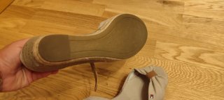 Sandalias Tommy Hilfiger Beige Cuña