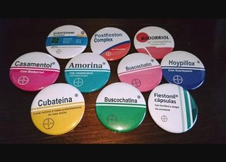Chapas Colección Medicamentos 50mm