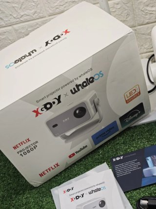 Proyector Xgody N6 HD 1080P Beige/Blanco