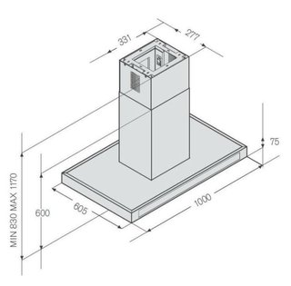 Campana Extractora Fagor CFB-10000AIX 100cm