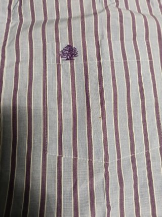 Camisa Springfield Rayas Azul y Morado Talla M