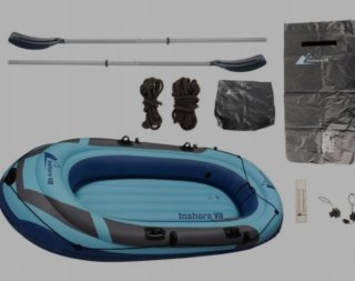 Barca inflable con accesorios
