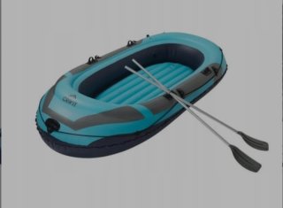 Barca inflable con accesorios