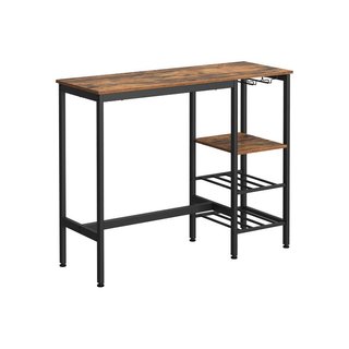 Tavolo Alto Marrone Vintage e Nero · Metallo · Tavoli