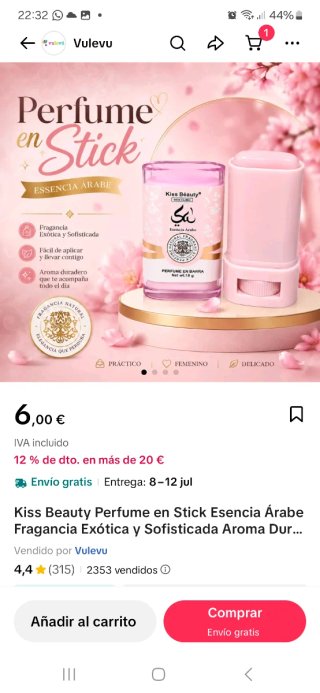 Lote 2 perfumes árabes Kiss Beauty