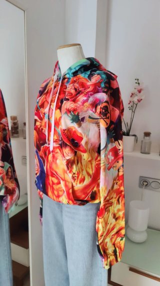 Sudadera One Piece All-Over Print - Portgas D. Ace