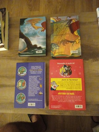 3 libros de Geronimo Stilton y 1 de Tea Stilton