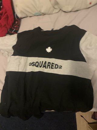 Camiseta DSQUARED2 Negra y Gris