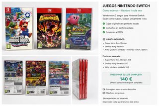 Confezione 3 giochi Nintendo Switch: Mario, Donkey Kong