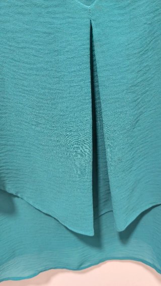 Camisa Zara sin mangas azul T.M