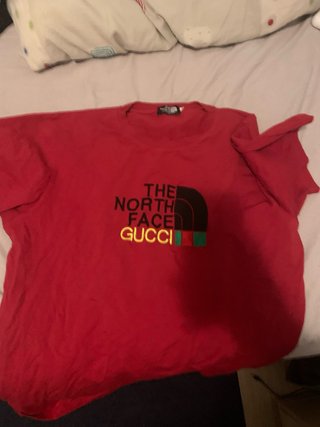 Camiseta Gucci The North Face Roja