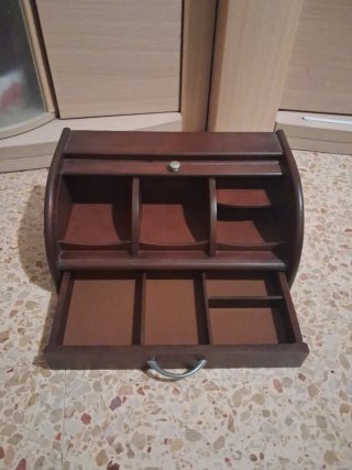organizador de escritorio de madera