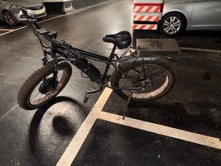 Bicicleta Eléctrica Fat Bike Negra