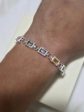 Brazalete brillante de Plata 925