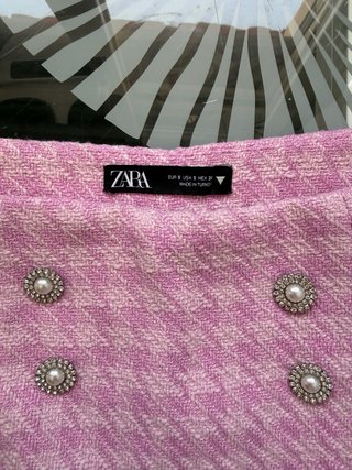 Falda pantalón Zara rosa Talla S