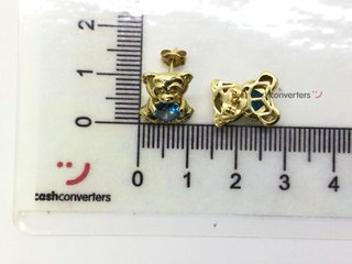pendientes oro 18k con piedra