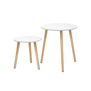 Set di 2 tavolini Rotondi da Salotto · Metallo