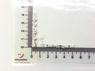 pendientes plata 925mm con piedra con circonita