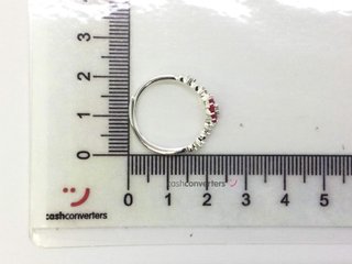 anillo plata 925mm con piedra con circonita