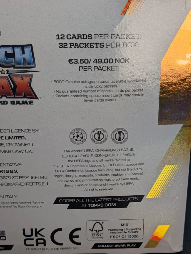 2 Caixas Topps Match Attax 2023/24