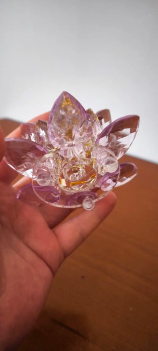 Frasco vacío perfume/esencia flor cristal