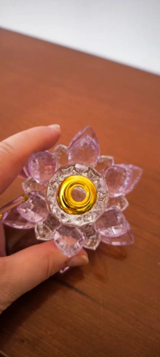 Frasco vacío perfume/esencia flor cristal