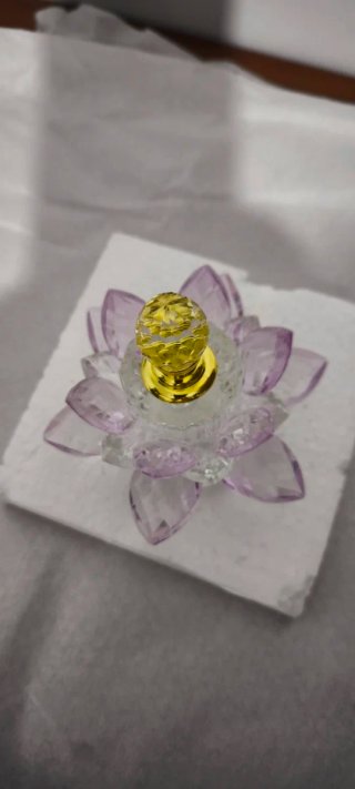 Frasco vacío perfume/esencia flor cristal