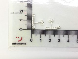 pendientes plata 925mm con piedra con circonita