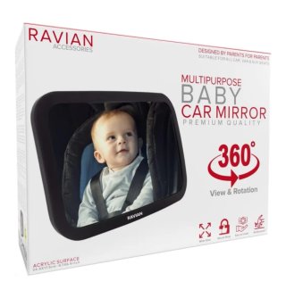 Nuevo, Espejo Coche Bebé RAVIAN Multiusos 360°