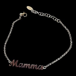 Bracciale con nome Mamma in corsivo