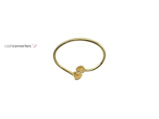 anillo oro 18k con circonita t. 21 (19,42 mm)