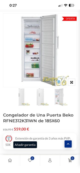 Frigorifero o Congelatore Verticale Beko