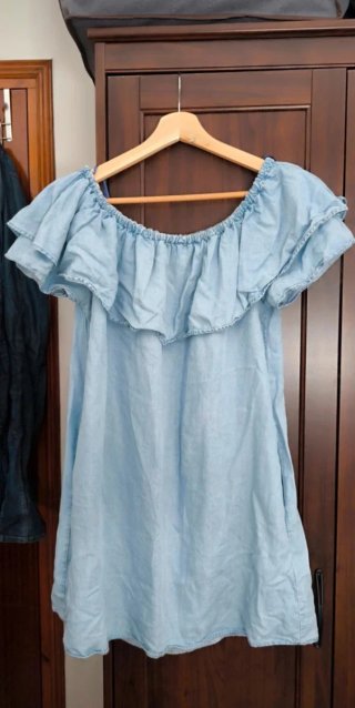 Vestido Zara Lyocell Azul