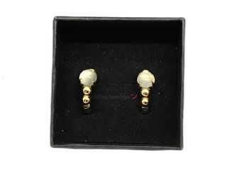 pendientes oro 18k con piedra