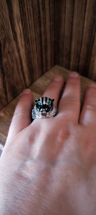 Anillo Pantera Negra con Circonitas