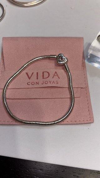 Pandora Anillo Corazón Rojo y Pulsera Corazón Rosa