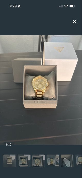 Reloj Guess Dorado con Cristales mujer nuevo