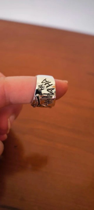 Anillo Joker Sonrisa Dorada y Plateada