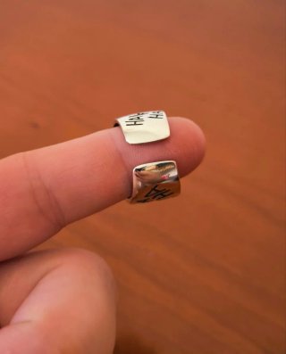 Anillo Joker Sonrisa Dorada y Plateada