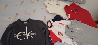 Lote 4 Polos Calvin Klein, Lacoste, USPA
