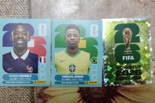 Cromos Mundial 2026, Dembélé, Vinícius, colección.