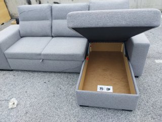 Sofá Chaiselongue Gris Tela